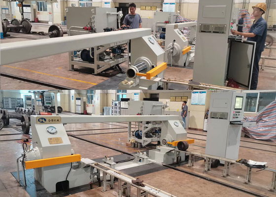 Rolling Bearing Mounting Press Hydraulic Positioning For Wagon Wheelsets