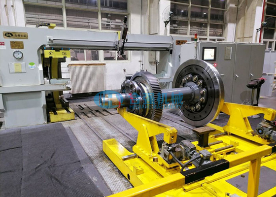 Railway PLC 30kW CNC Wheelset Press 3150kN Wheel Press Machine