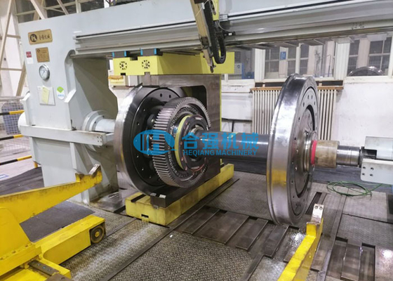 Railway PLC 30kW CNC Wheelset Press 3150kN Wheel Press Machine