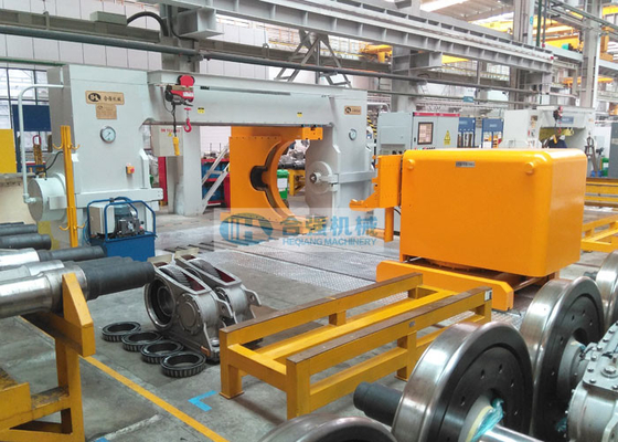 Çift Silindirli Demiryolu Tekerleği Presi 700mm Piston İnme